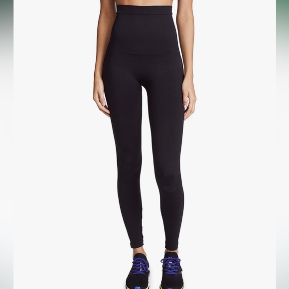 NEW SPANX Women's High Waisted Tummy Control Look at Me Now Black Leggings Med - Picture 2 of 9